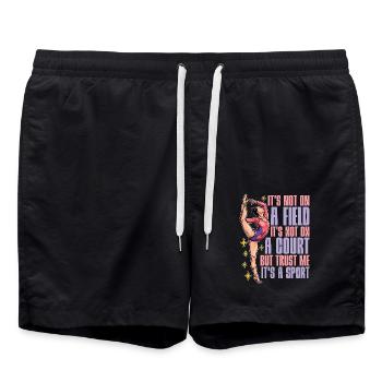 Acro Dance It's Not On A Field Acrobatic Dancing - Badeshorts - Schwarz - Vorne - AI Model Male 185 light (185cm)