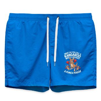 Comment appelle-t-on un kangourou avec des gants de boxe ? Un - Short de bain - cobalt blue - Devant