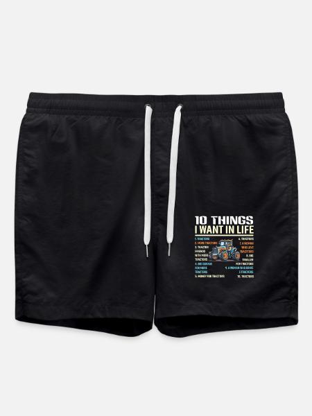 Traktor - Badeshorts - Schwarz