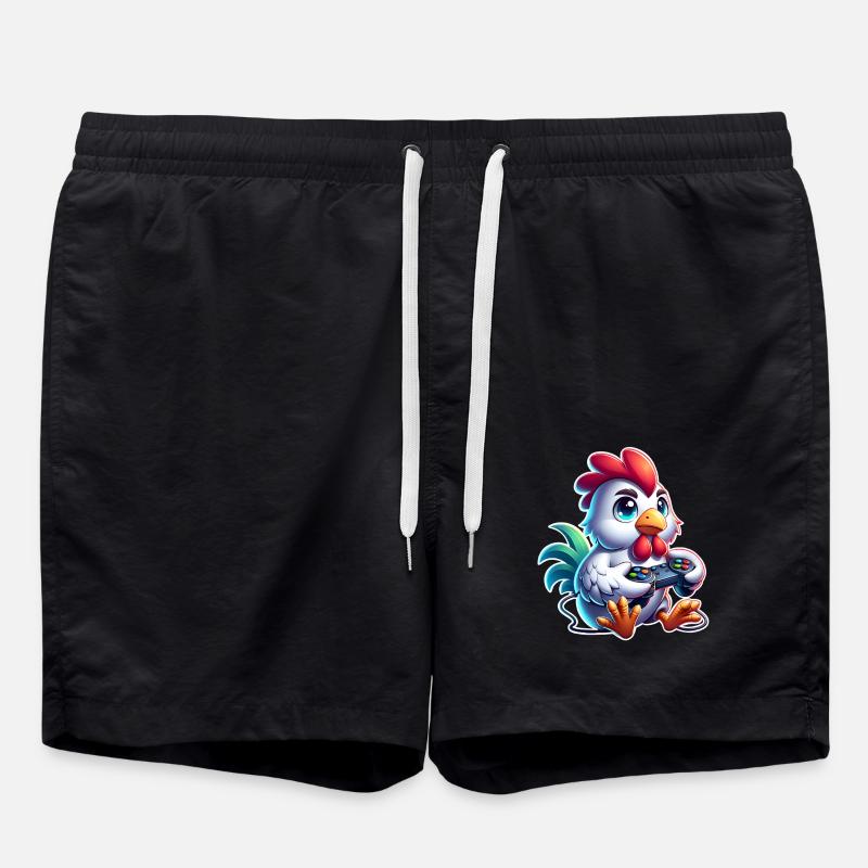 Poulet Gaming - Short de bain - noir