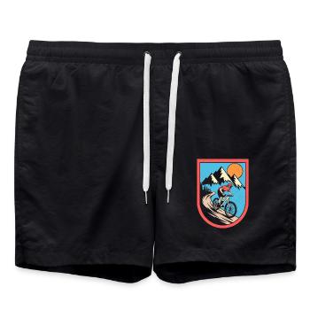 VTT Vélo Cyclisme - Short de bain - noir - Devant - AI Model Male 185 light (185cm)