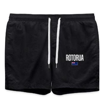 Rotorua Neuseeland - Badeshorts - Schwarz - Vorne - AI Model Male 185 light (185cm)