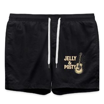 Jelly & Posty Art de la guitare acoustique - Short de bain - noir - Devant - AI Model Male 185 light (185cm)