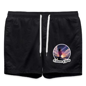 UN RÊVE D’ÉTOILES - Short de bain - noir - Devant - AI Model Male 185 light (185cm)