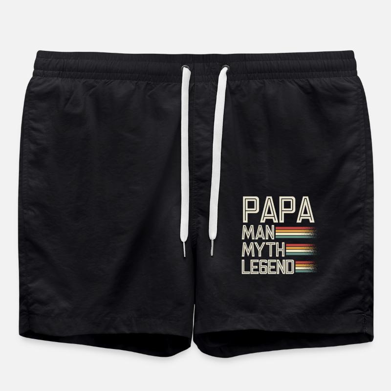 Dad Father - Swim Trunks - black