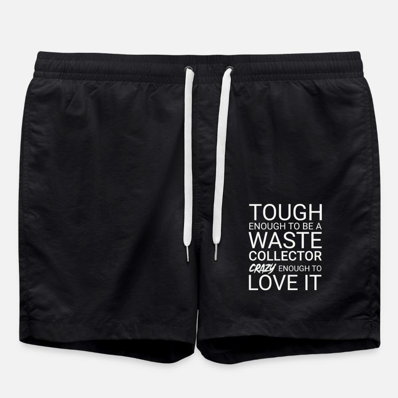 Waste collector Crazy - Swim Trunks - black