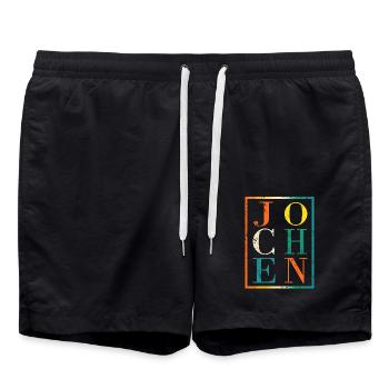 Jochen - Swim Trunks - black - Front - AI Model Male 185 light (185cm)