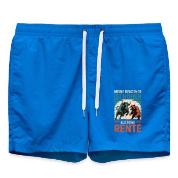 Shares Pension Dividend Stock Exchange - Swim Trunks - cobalt blue - Front