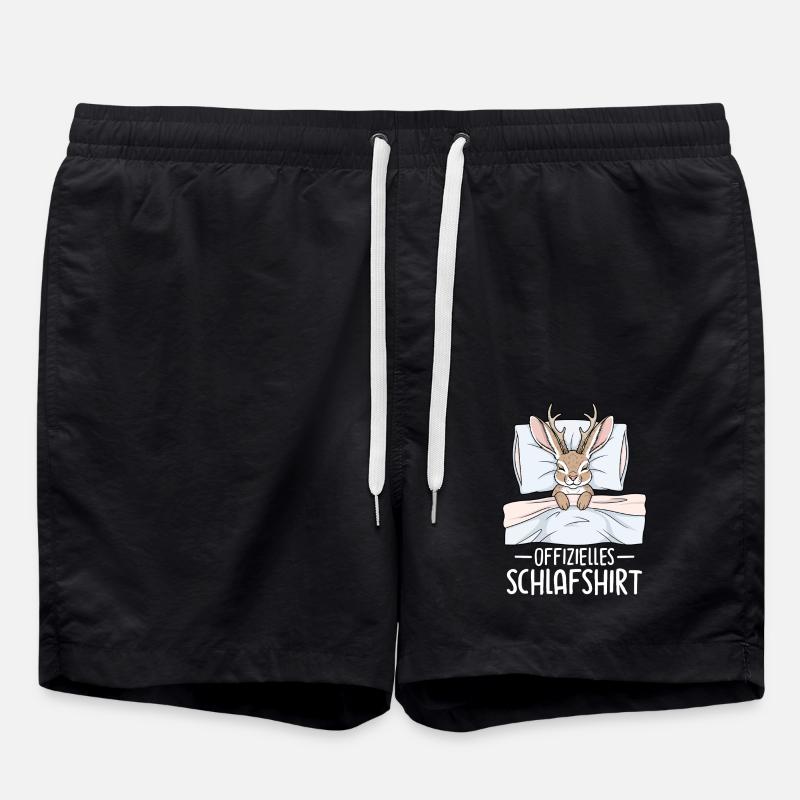 Offizielles Schlafshirt - Badeshorts - Schwarz