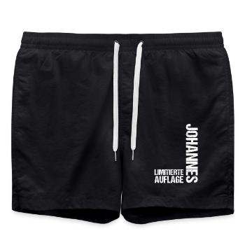 Johannes - Short de bain - noir - Devant - AI Model Male 185 light (185cm)