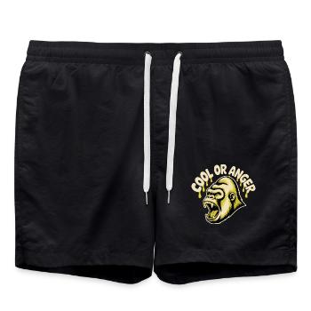 TÊTE DE GORILLE - Short de bain - noir - Devant - AI Model Male 185 light (185cm)