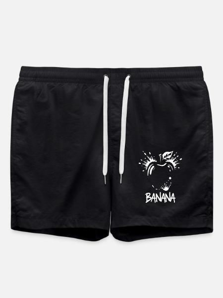 Banana Apple Joke - Swim Trunks - black