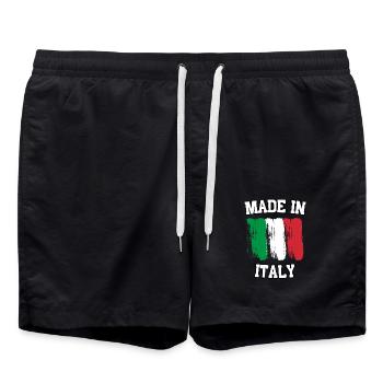 Made in Italy - Badeshorts - Schwarz - Vorne - AI Model Male 185 light (185cm)