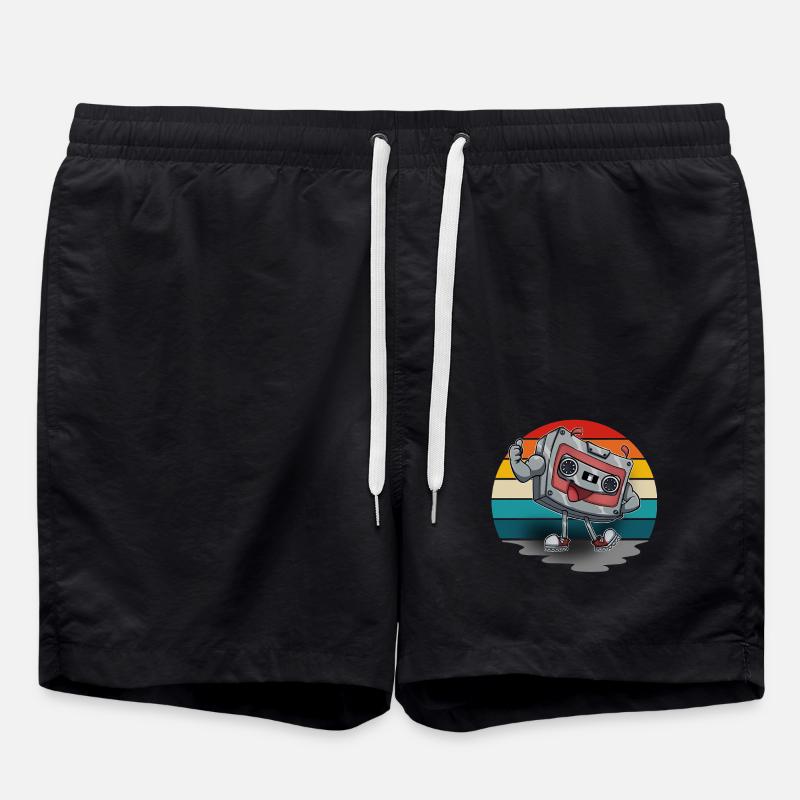 Cassette - Swim Trunks - black