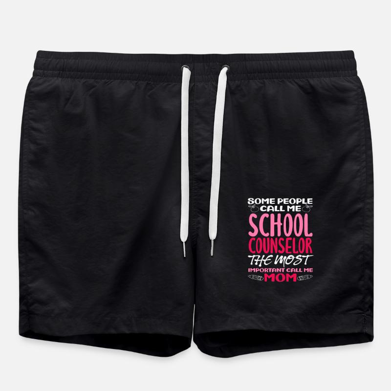Conseillère scolaire Maman importante - Short de bain - noir
