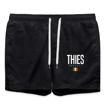 Thiès Sénégal - Short de bain - noir - Devant - AI Model Male 185 light (185cm)