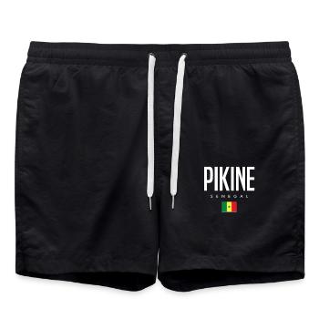 Pikine Sénégal - Short de bain - noir - Devant - AI Model Male 185 light (185cm)