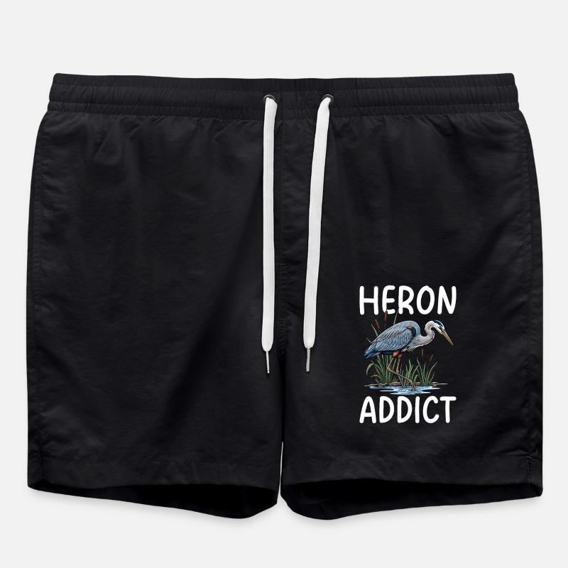 Heron Addict - Swim Trunks - black