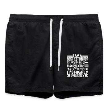 Cost Estimator I Am A Cost Estimator - Swim Trunks - black - Front - AI Model Male 185 light (185cm)