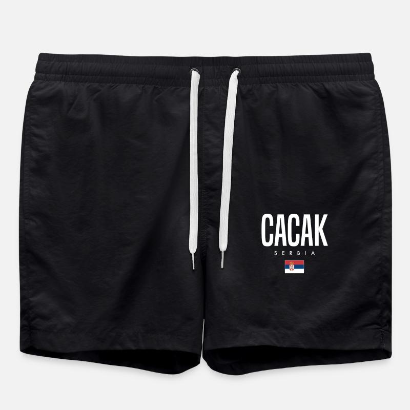 Cacak Serbien - Badeshorts - Schwarz