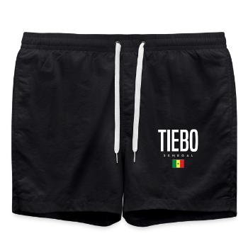 Tiebo Sénégal - Short de bain - noir - Devant - AI Model Male 185 light (185cm)