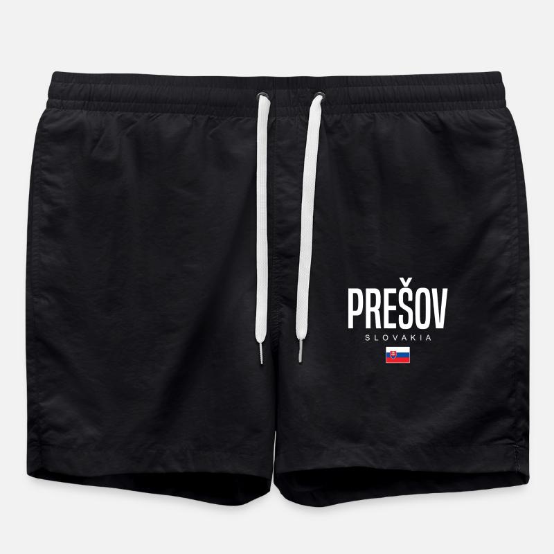 Prešov, Slovakia - Swim Trunks - black