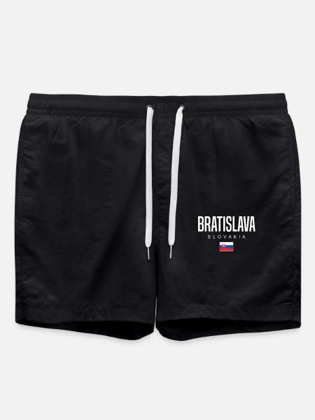 Bratislava Slovakia - Swim Trunks - black