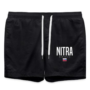 Nitra Slovakia - Swim Trunks - black - Front - AI Model Male 185 light (185cm)