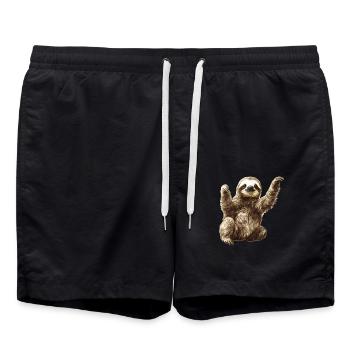 Paresseux Paresseux - Short de bain - noir - Devant - AI Model Male 185 light (185cm)