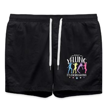 Dance Teacher It's Not Yelling It's Dance Sport - Swim Trunks - black - Front - AI Model Male 185 light (185cm)