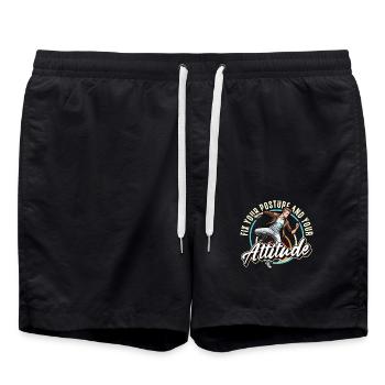 Professeur de danse Fixez votre posture et votre danse - Short de bain - noir - Devant - AI Model Male 185 light (185cm)