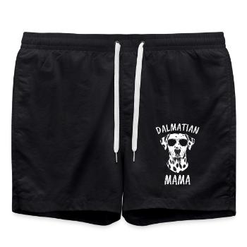 Dalmatien disant maman drôle cadeau dalmatien - Short de bain - noir - Devant - AI Model Male 185 light (185cm)