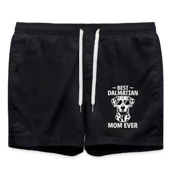 Dalmatien disant maman drôle cadeau dalmatien - Short de bain - noir - Devant - AI Model Male 185 light (185cm)
