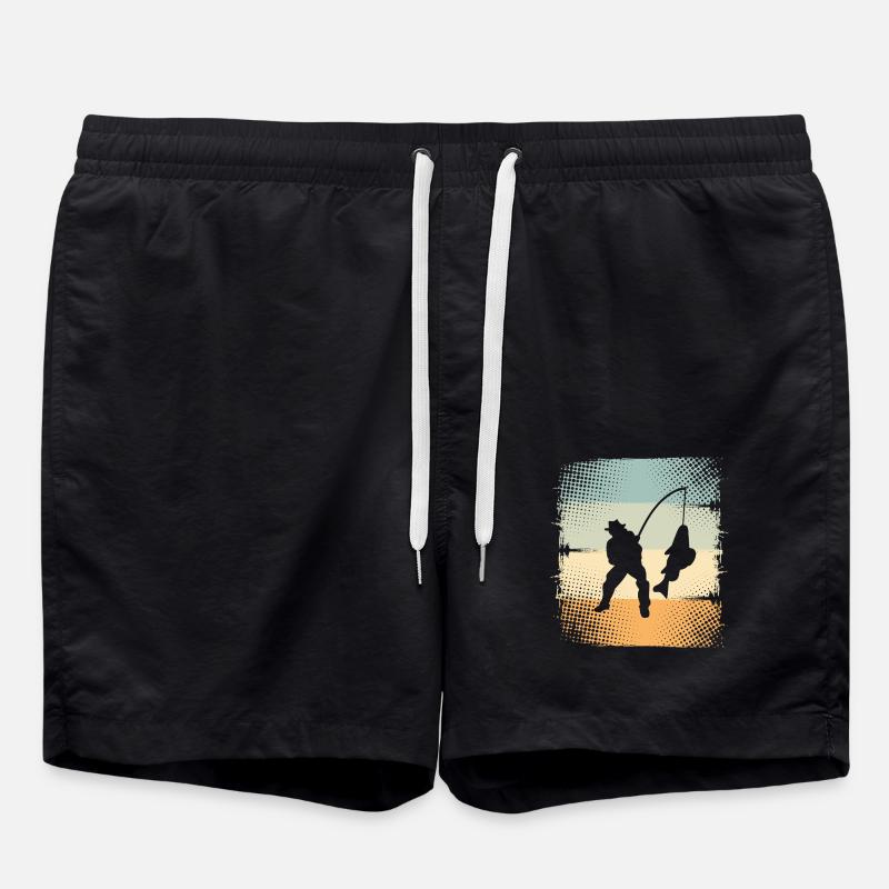 Angeln - Badeshorts - Schwarz