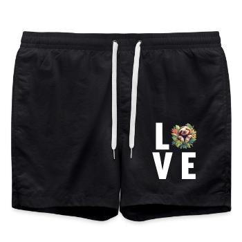 Paresseux Paresseux - Short de bain - noir - Devant - AI Model Male 185 light (185cm)