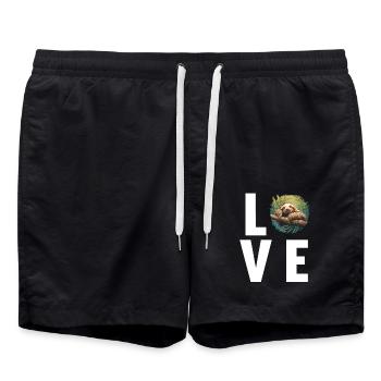 Paresseux Paresseux - Short de bain - noir - Devant - AI Model Male 185 light (185cm)