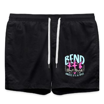 Dance Teacher Bend Don't Break Unless It's Dancing - Swim Trunks - black - Front - AI Model Male 185 light (185cm)
