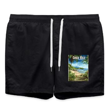 Costa Rica Dream Beach Paradisiaque - Short de bain - noir - Devant - AI Model Male 185 light (185cm)