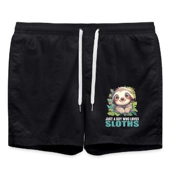 Paresseux Paresseux - Short de bain - noir - Devant - AI Model Male 185 light (185cm)