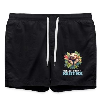 Paresseux Paresseux - Short de bain - noir - Devant - AI Model Male 185 light (185cm)