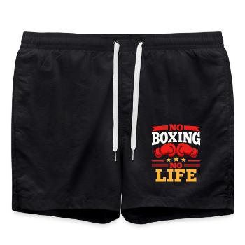 No Boxing No Life Boxing Gloves Boxing Gloves - Swim Trunks - black - Front - AI Model Male 185 light (185cm)