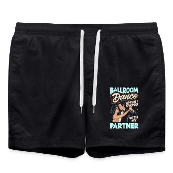 Danse de salon Partenaire de danse Tenue Danseuse Danse - Short de bain - noir - Devant - AI Model Male 185 light (185cm)