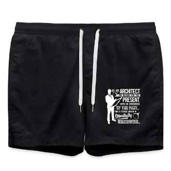 Architect Proud To Be An Architect - Swim Trunks - black - Front - AI Model Male 185 light (185cm)