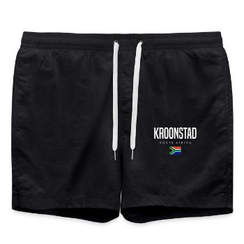 Kroonstad, Afrique du Sud - Short de bain - noir - Devant - AI Model Male 185 light (185cm)
