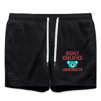 Gestionnaire de stockage Koalafied - Short de bain - noir - Devant - AI Model Male 185 light (185cm)