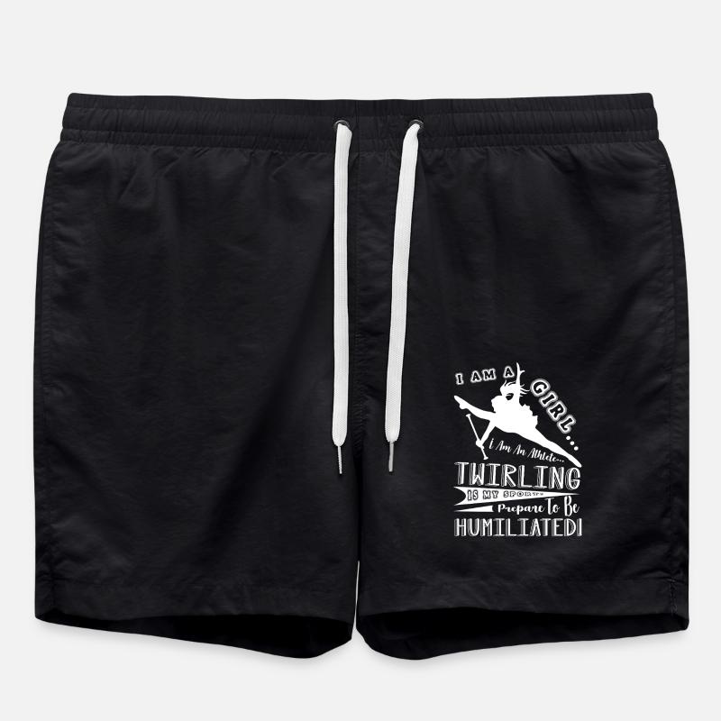 I Am An Athlete - Swim Trunks - black