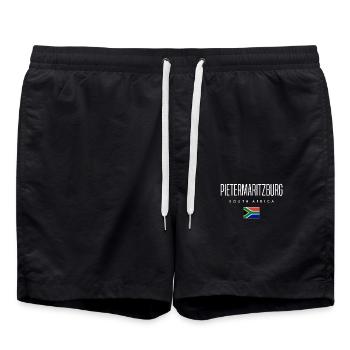 Pietermaritzburg, Afrique du Sud - Short de bain - noir - Devant - AI Model Male 185 light (185cm)