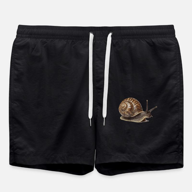 Snails Snail - Swim Trunks - black