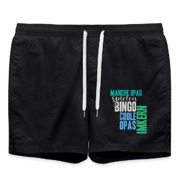 Bienenzucht Imker Imkerei Lustig Bienen Spruch - Badeshorts - Schwarz - Vorne - AI Model Male 185 light (185cm)