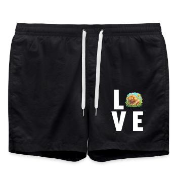 Escargots Escargot - Short de bain - noir - Devant - AI Model Male 185 light (185cm)